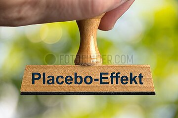 Symbolischer Stempel Placebo-Effekt