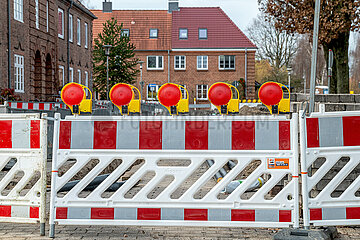 Baustellenbake in Schleswig - Symbolbild
