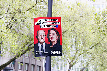 Tausende Werbeplakate zur Europawahl in Düsseldorf geplant