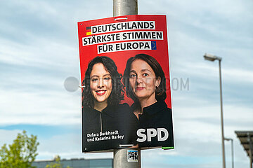 SPD Wahlplakat in Schleswig