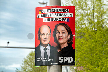 SPD Wahlplakat in Schleswig