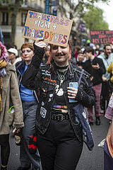 Demonstration für lesbische Sichtbarkeit in Paris