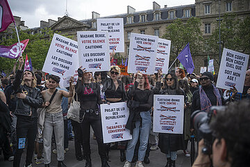 Demonstration für Rechte für trans Menschen in Paris