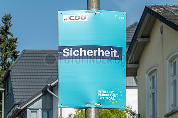 CDU Wahlplakat in Schleswig