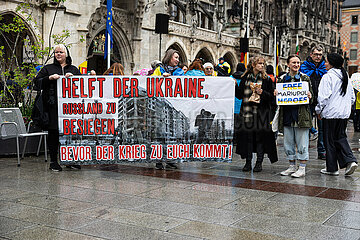 Ukraine Kundgebung zum Tag der Befreiung