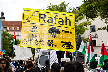 All Eyes on Rafah: Nakba Demo in München