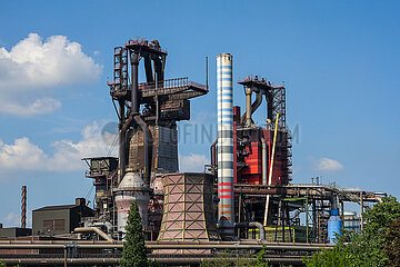 Duisburg  Stahlwerk Thyssenkrupp  Ruhrgebiet  Nordrhein-Westfalen  Deutschland