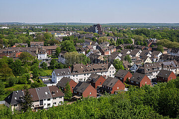 Stadtansicht  Duisburg  Wohnsiedlung im Stadtteil Wanheim-Angerhausen  Ruhrgebiet  Nordrhein-Westfalen  Deutschland
