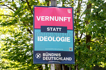 Buendnis Deutschland Wahlplakat in Schleswig