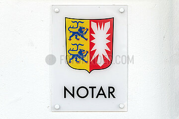 Notar Schild in Schleswig