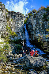 Wasserfall Chorrillo del Salto  El Chaltén  Fitz Roy  Patagonien  Argentinien