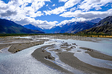 Las Vueltras River  El Chaltén  Fitz Roy  Patagonien  Argentinien