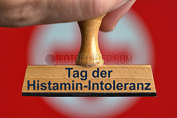 Symbolischer Stempel Tag der Histamin-Intoleranz
