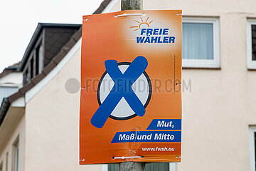 Freie Waehler Wahlplakat in Schleswig