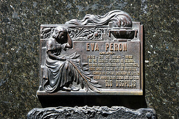 Friedhof La Recoleta  Eva Peron  Familie Duarte  Recoleta  Buenos Aires  Argentinien