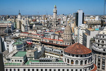 Stadtuebersicht  Richtung Plaza de Mayo  City  Buenos Aires  Argentinien