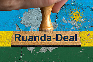 Symbolischer Stempel Ruanda-Deal