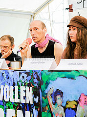 Pressekonferenz der Hungerstreikenden