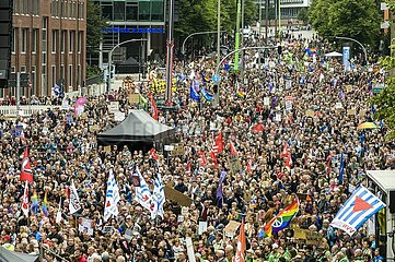Demonstration gegen Rechtsextremismus  Hamburg