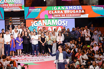Clara Brugada Celebrates Majority of Votes Certification