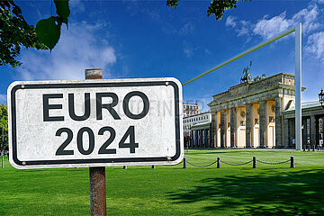 Symbolisches Schild EURO 2024