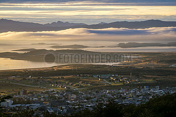 Sonnenaufgang  Beagle-Kanal  Ushuaia  Feuerland  Argentinien