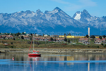 Hafen von Ushuaia  Beagle-Kanal  Ushuaia  Feuerland  Argentinien