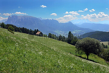 Wolfsgruben  Italien  Landschaftsaufnahme mit Blick auf die Alpen