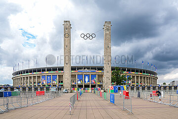 Berliner ?Olympiastadion zur UEFA EURO 2024
