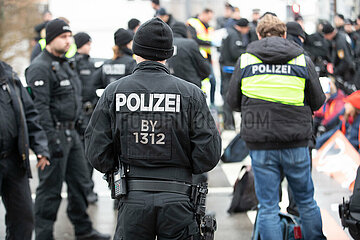 Blockade der Letzten Generation in München