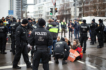 Blockade der Letzten Generation in München