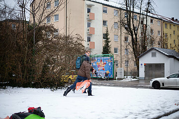 Blockade der Letzten Generation in München