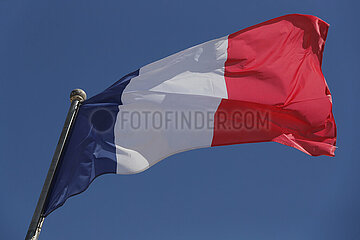 Doha  Katar  Nationalfahne von Frankreich