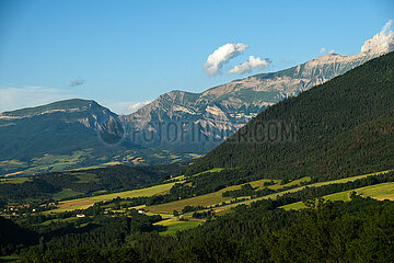 Frankreich  La Caire - Blick auf einen Teil der franzoesischen Alpen
