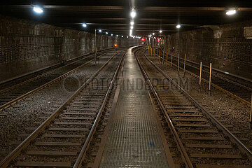 Berlin  Deutschland  U-Bahntunnel