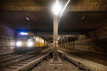 Berlin  Deutschland  U-Bahntunnel