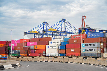 Containerhafen in Valencia