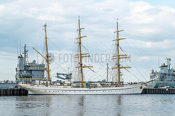 Gorch Fock im Heimathafen Kiel