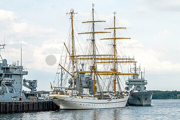 Gorch Fock im Heimathafen Kiel