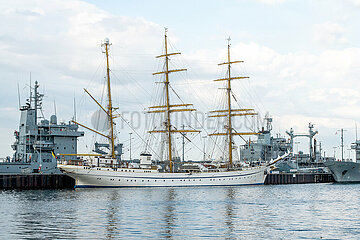 Gorch Fock im Heimathafen Kiel