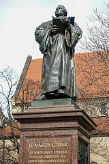 Erfurt  Deutschland  Denkmal von Martin Luther