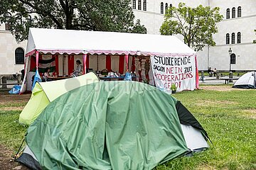 Brandanschlag gegen Palästina Camp in München