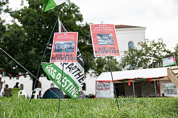 Brandanschlag gegen Palästina Camp in München