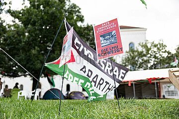 Brandanschlag gegen Palästina Camp in München