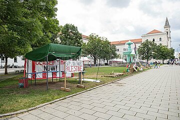 Brandanschlag gegen Palästina Camp in München