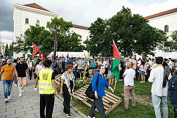 Presse wird bei Palästina Protest in München durchgängig bedrängt