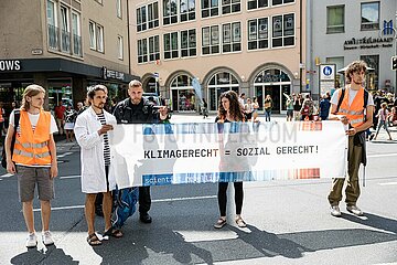 Letzte Generation Ungehorsame Versammlung in Augsburg