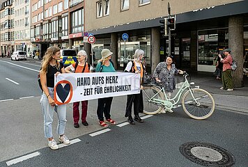 Letzte Generation Ungehorsame Versammlung in Augsburg