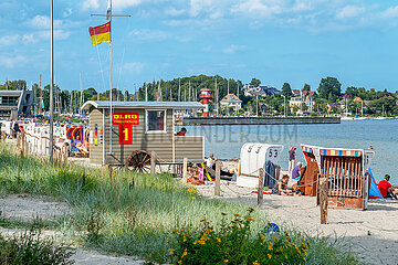 Der Strand in Eckernfoerde