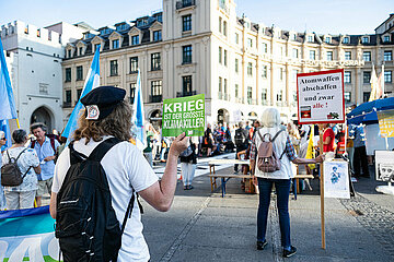 Hiroshima Tag in München: Protest gegen Atomwaffen